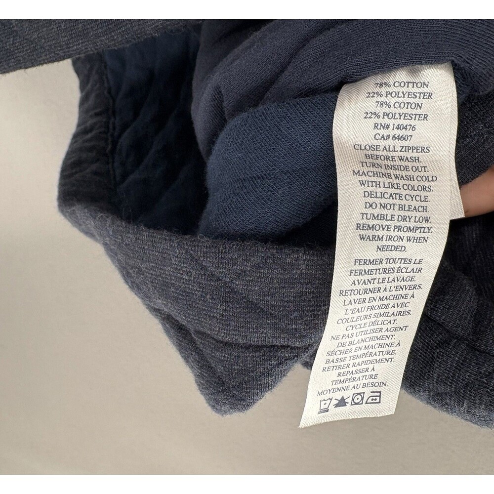 Faherty Men’s XXL Vest Epic Quilted Fleece Nym-Navy Blue Melange Full Zip NWT - Picture 9 of 10
